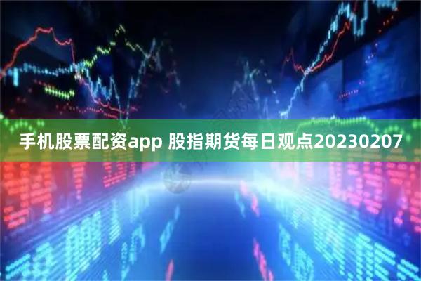 手机股票配资app 股指期货每日观点20230207